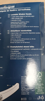 Uzamykatelná okenní klika na plastová okna - 2