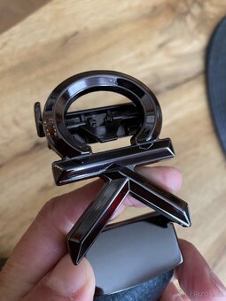 Pásek ck , černý, stříbrný - 2