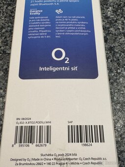 Nová nepoužitá sluchátka O2 pods - 2