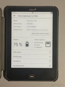 Čtečka knih Tolino Vision 4 HD 8GB černá + obal - 2