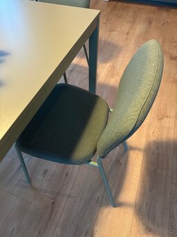 Nový zelený stůl a židle ikea vihals - 2
