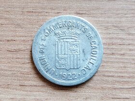 10 Centimes 1922 francouzská nouzová mince originál Francie - 2