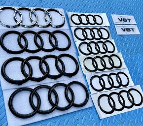 Černé, Chromové logo na vozy Audi - 2