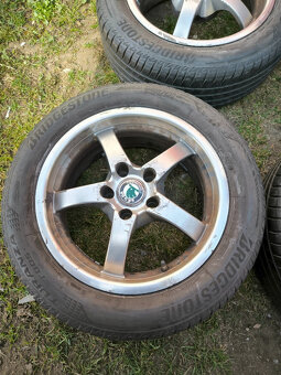 4x alu (5x112) letní pneu 205/55 r16 (7 mm) - 2