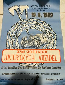 Dobové plakáty veteran club 1986 a 1989 - 2