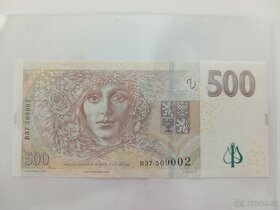 Cenná bankovka 500 Kč, série R - 2