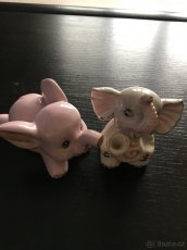 Sloni-růžový porcelán. - 2