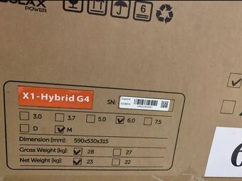 Solax X1 Hybrid G4 6000 měnič - 2