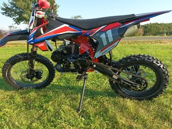 Pitbike Shark E-start 125ccm 17x14 červená - 2