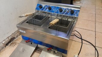 Elektrická fritéza GLT na 2x 8 l oleje (2x 230V, 2x 3 kw - 2