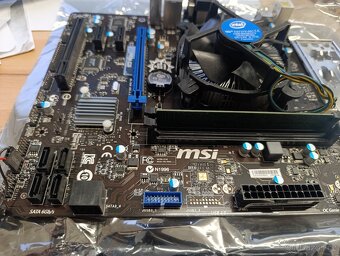 Asus MSI H97M-E35, + CPU i3-4160, RAM 4GB DDR3 - 2