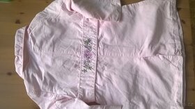 H&M dívčí růžový jarní kabátek vel.98 - 2