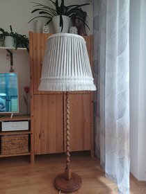 Retro designová dřevěná lampa - 2