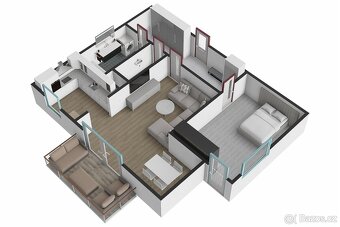 Prodej bytu 2+kk, 74 m2, Plzeň, ul. U Velkého rybníka - 2