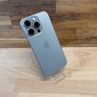iPhone 15 Pro 128GB, šedý, 100% baterie (rok záruka) - 2