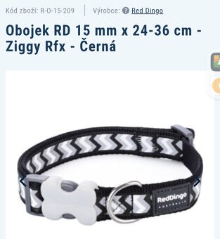 Obojek a vodítko Red Dingo - 2