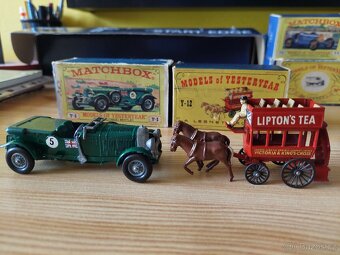 Matchbox yesteryear Y5 BENTLEY 41/2LITRE, Y12 HORSE BUS - 2
