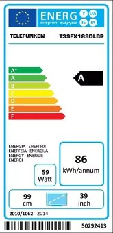 SLEVA TV 99cm Telefunken T39FX189DLBP - 2