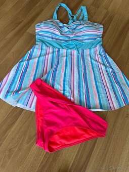 Šatové tankiny +2xspodni bikiny 46/48 - 2