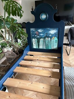 Starožitná posteľ 90x200cm - 2