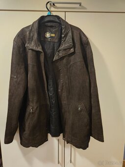 Zimní kožený kabát KARA - 2