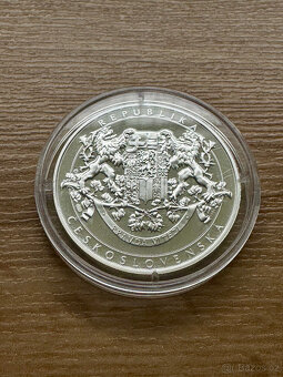 Stříbrná medaile Tomáš Garrigue Masaryk PROOF - 2