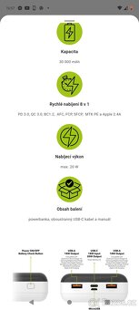 Power banka Alza power parade 30000 mAh nová - 2