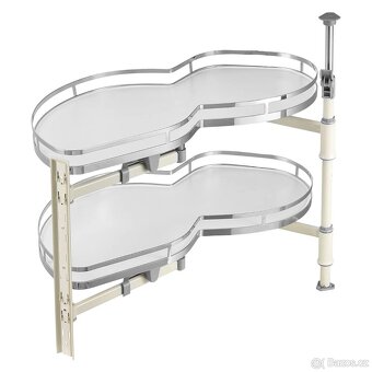 Dvoupatrový výsuvný organizér do slepého rohu, levé otvírání - 2