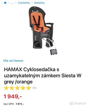Sedacka na kolo Hamax Siesta - 2