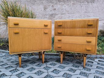 Retro noční stolky František Mezulánik - 70. léta - 2