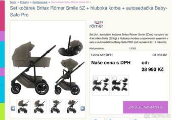 Kočárek trojka - 2