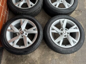 Alu 17" 5x112 , škoda " LYRA " pneu 80% O4 , Pěkné - 2