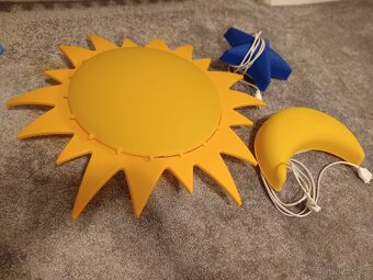 Stropní světlo sluníčko a lampičky (měsíc a hvězda) IKEA - 2
