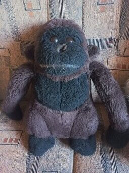 Velký retro plyšový medvěd, mládě gorily Hamiro - 2