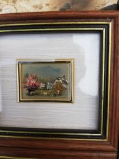 Chromolitografie na hedvábí, chomolitografie s reliéfem - 2