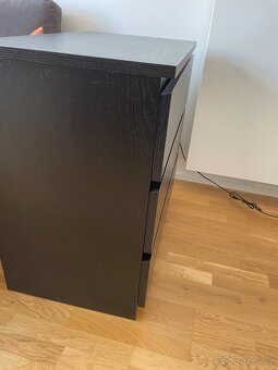 Ikea komoda s 3 zásuvky černohnědá - 2