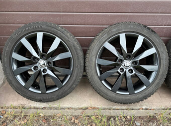 originální ALU kola škoda crystal black 5x112 - 2