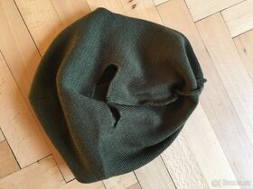 Kukla pletená khaki, nová, cena 100 Kč - 2