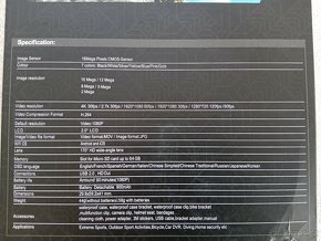 AKČNÍ KAMERA 4K ULTRA HD s podporou WIFI NOVÁ NEZOZBALENÁ - 2