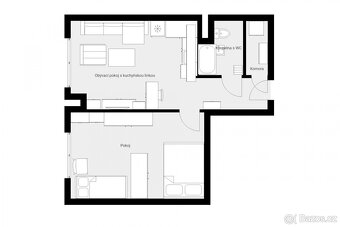 Pronájem bytu 2+kk | 47,3m2 | Kostelecká | Náchod - 2