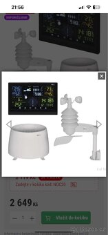 Bezdrátová meteostanice profi E6016 s anemometrem - 2