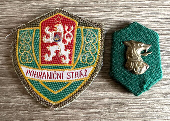 pohraniční stráž nášivka a límcovk originál - 2