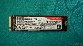 SSD Seagate FireCuda 540 1TB M.2 NVMe - v záruce - 2