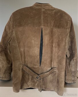 pánská kožená bunda, sako selský styl. vel. L - 2