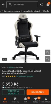 Herní křeslo sense7 - 2
