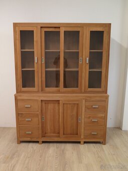 Knihovna z exotické dřeviny Teak - 2