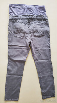 Těhotenské džíny zelené vel. 42 - 2