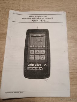 Odporový měřicí přístroj vlhkosti materiálů a teploty - 2