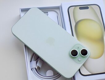iPhone 15 Green BATERIE 100% TOP - 2