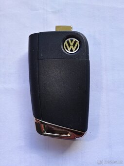 Klíč originální VW OEM pro Golf 7 VII, Polo, Tiguan, Jetta - 2